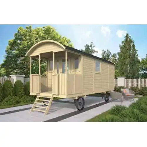 Zigeunerwagen Johnny 237x600+120 cm met vooringang Rechtstreeks Van De Fabrikant
